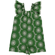 Vignette Madigan Romper | Green Eyelet
